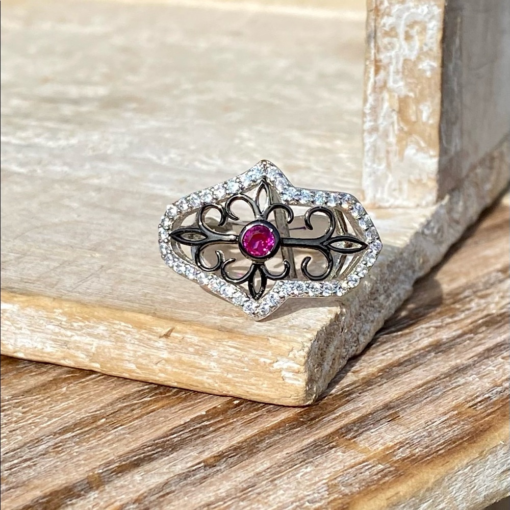 Ruby & Topaz Ring - image 1